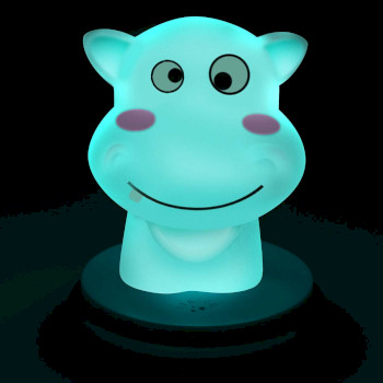 SILLY HIPPO Silly hippo led nachtlampje nijlpaard blauw Product foto